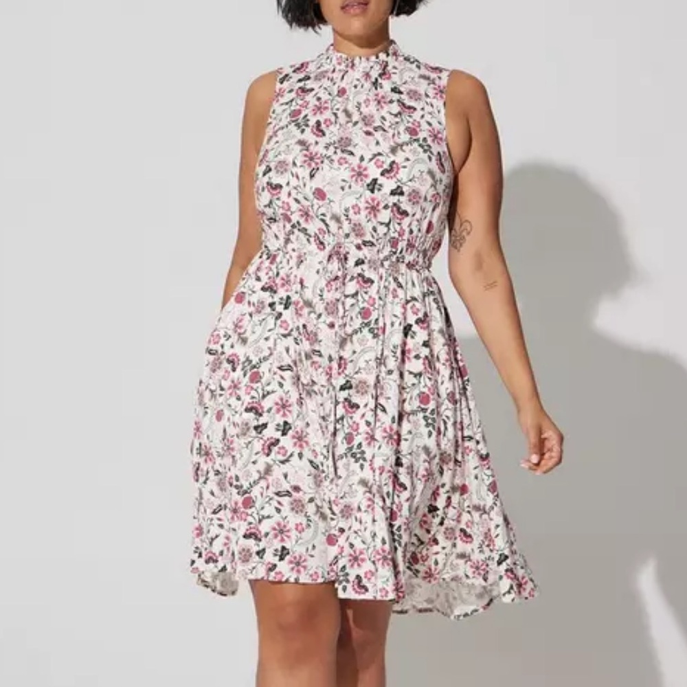 Torrid Mini Stretch Challis High Low Dress - 2